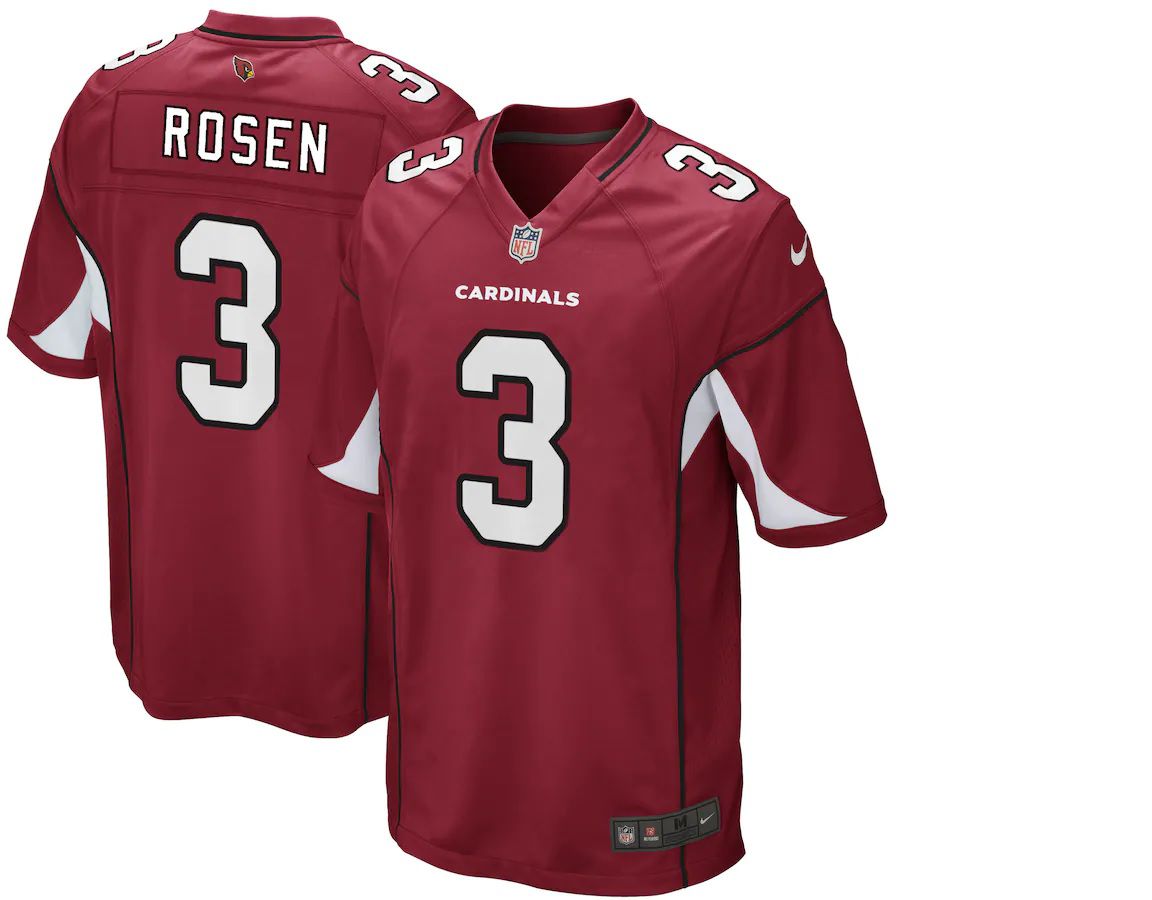 Men Arizona Cardinals #3 Josh Rosen Nike Cardinal Game NFL Jersey